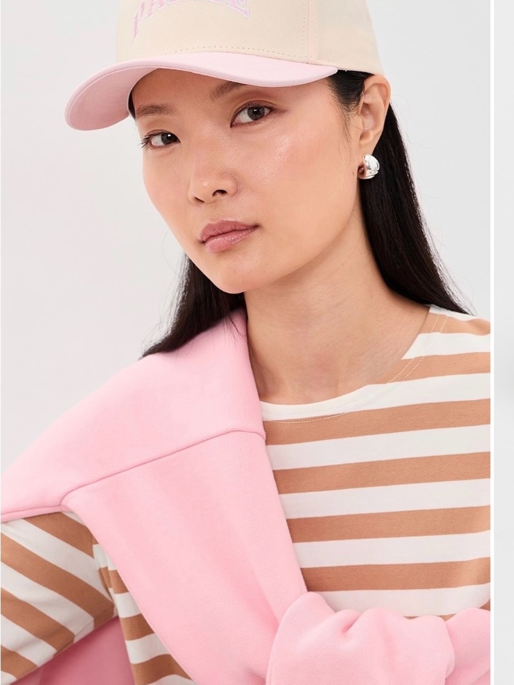 NEW Parke Trucker hat ( cream/pink)